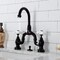 Kingston Brass Bridge Bathroom Faucet with Brass Pop-Up, Oil Rubbed Bronze KS7995PX - alternate 3